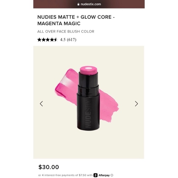 NUDESTIX Nudies Matte + Glow Core Highlighter & Blush Balm — Magenta Magic - Picture 4 of 4